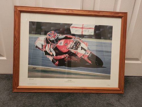 Framed carl fogarty print - carl,