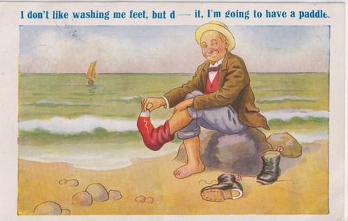 Postcard c1910 seaside - postcard,