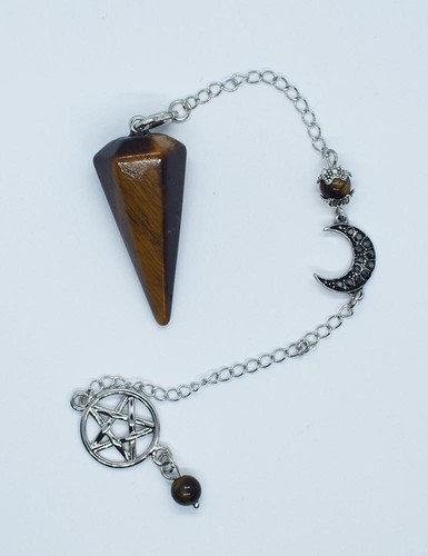 Pendulum pentagram tiger eye - pentagram,