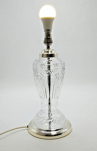Early crystal lamp w swag - early, 00's