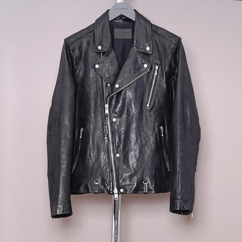 All saints leather jacket mens - leather,