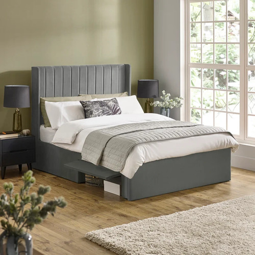 Leila storage bed brand new - -,
