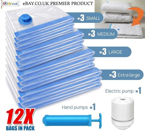 Vacuum storage bags with hand - storage,