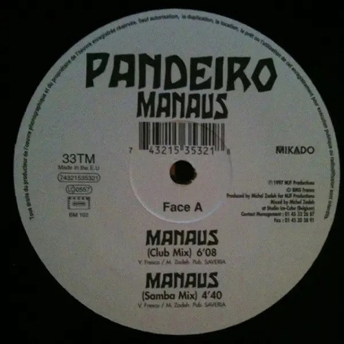 Pandeiro manaus vinyl single - pandeiro,