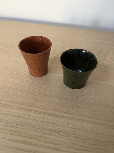 Two bakelite dice shakers - bakelite,
