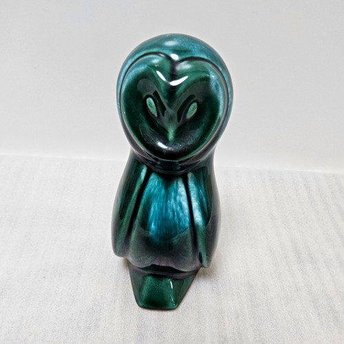 Owl ornament drip glaze - ornament,