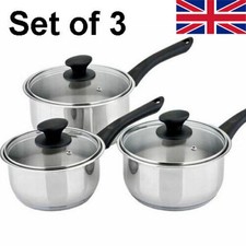 3-Piece Pan Set, Stainless