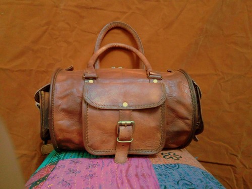 Leather real vintage old - vintage,