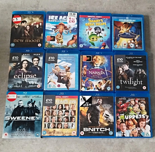 Bundle blue ray dvds - 12,