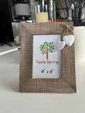 Rustic White Hearts Photo