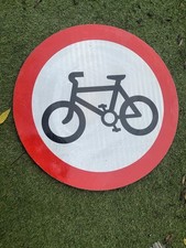 UK Road Cycle Sign Size 60cmx60cm Mancave Bars Pubs
