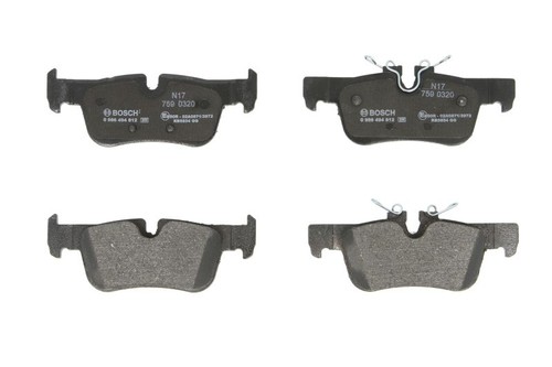 Brake pads set rear - pads, right