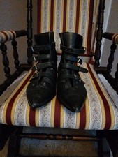 Vintage Goth /Punk/Teddy Boy, Winglepicker Boots, Size 8