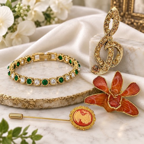 Vintage jewelry lot rhinestone - vintage,