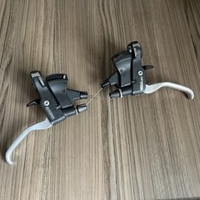 Vintage Shimano STX, ST-MC34, 3x7 speed shifter/brake levers set