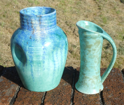 Vintage turquoise blue - x2,