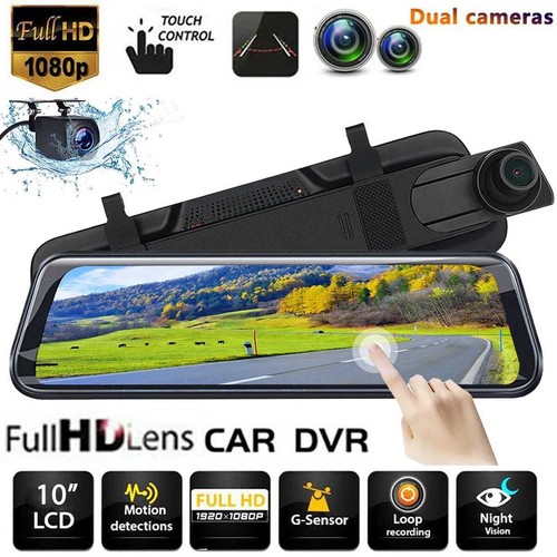 Car dash camera front and - camera,