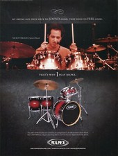 2007 Print Ad of Mapex M Birch Drum Kit w Nick D'Virgilio of Spock's Beard