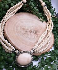 Stunning true vintage Bone Necklace real statement piece