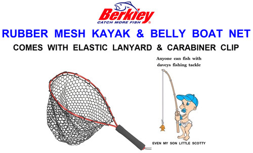 Berkley kayak net rubber - kayak, mesh