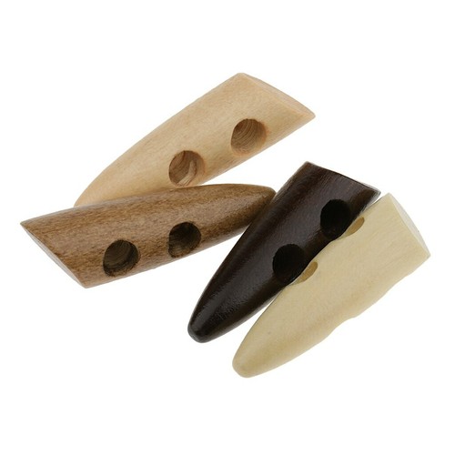Wooden toggle horn buttons 2 - 5,