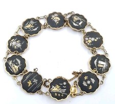 Japanese shakudo bracelet - japanese,