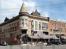 1939 Stores on main street G Avenue. Grundy Center, Iowa  14 x 11"  Photo Print