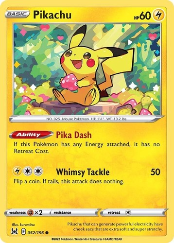 Pokemon pikachu 052 - pikachu, 052/196