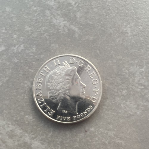 2004 five pounds coin - £5,