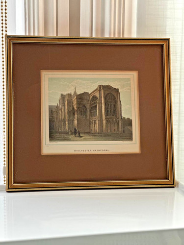 Framed victorian print - framed,