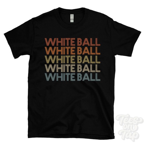 White ball repeated retro - white,
