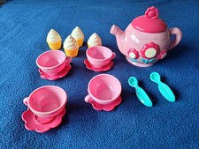 Children's Toy Tea Set - pink, sounds - VGC
