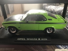 OPEL MANTA  A GT/E 1975 1/18 SCALE GREEN BLACK BOXED  NO REV 