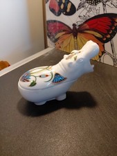 Vintage Hippo Trinket Box Elizabeth Arden Treasures the Pharaohs Porcelain Japan