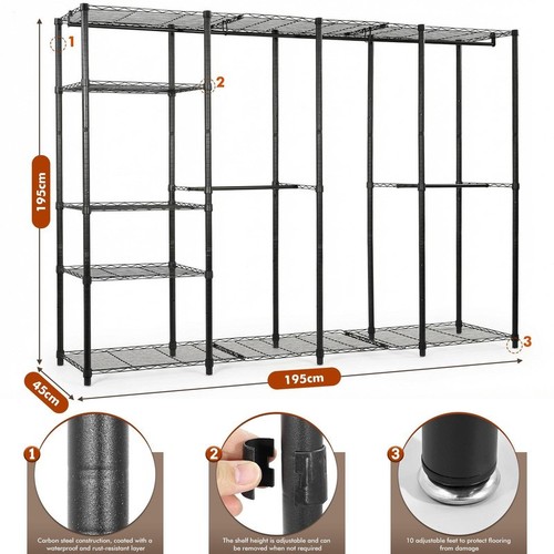 Heavy duty clothes rail - duty,