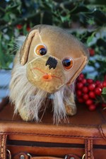 Extremely rare Velvet  Steiff Pip dog c1927