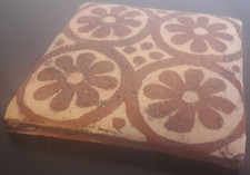 Medieval Tudor Style Reproduction Terracotta Encaustic Decor Tile Rounds 3