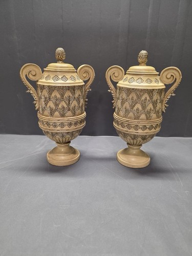 Vintage ornate urn vases - urn, w/