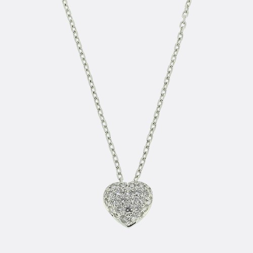 Cartier pave diamond heart - cartier,