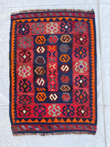 Afghan maimana wool kilim - afghan,