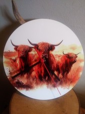 8" Trio of Highland 'Cows