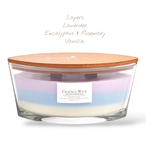 Crackle wick candle - crackle, with
