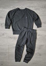 Primark 4-5 Years Boys Joggers Set Jumper Tracksuit Charcoal Grey Rocket Space