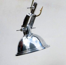 Vintage Aluminium Smooth Cargo Nautical Ship Pendant Hanging Light – Small