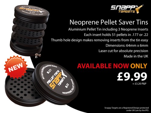 Neoprene pellet saver tins - neoprene,
