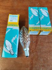 40 Watt SES Clear Twisted Candle Light Bulbs (3)