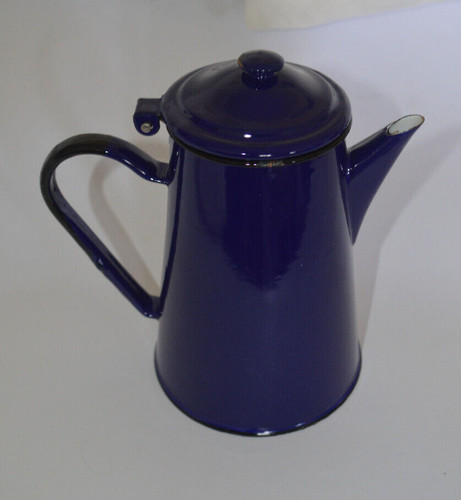 Enamel coffee pot royal blue