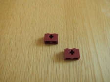Lego 3 x 32064 (31493) Dark Red Technic Brick 1 x 2 with Axlehole