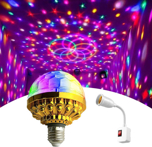 Disco light bulb plug - in,