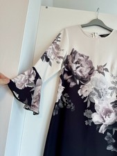 Lipsy Floral Print Shift Dress Size 6 Worn Once Excellent Condition